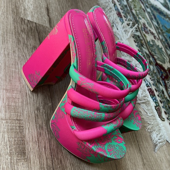 Platform chunky heel sandals - Picture 3 of 7